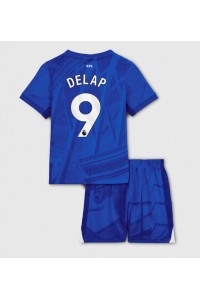 Chelsea Liam Delap #9 Jalkapallovaatteet Lasten Kotipeliasu 2025-26 Lyhythihainen (+ Lyhyet housut)